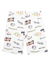 Human Made Printed-duck Shorts In White