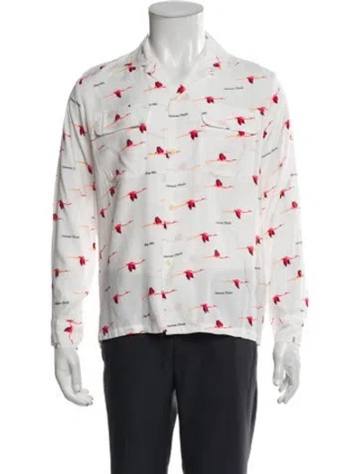 Pre-owned Human Made Printed Long Sleeve Shirt In Black