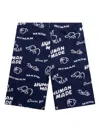Human Made Printed Sweat Shorts In Blue