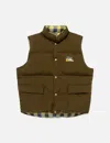 Human Made Reversible Down Vest In Green
