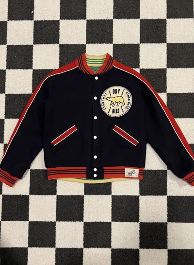 Pre-owned Human Made Reversible Varsity Jacket In Multi