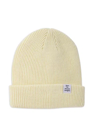 Human Made Ribbed Beanie Hat In Neutral