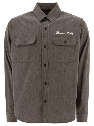 Human Made Salt & Pepper Shirts In Grey