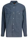 Human Made Relaxed Fit Chambray Shirt In Blue