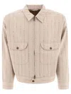 Human Made Herringbone Jackets In Beige