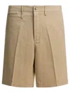 Human Made Beige Cotton Shorts In Brown