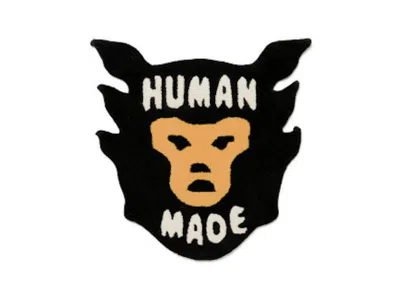 Pre-owned Human Made Small Face Rug Black