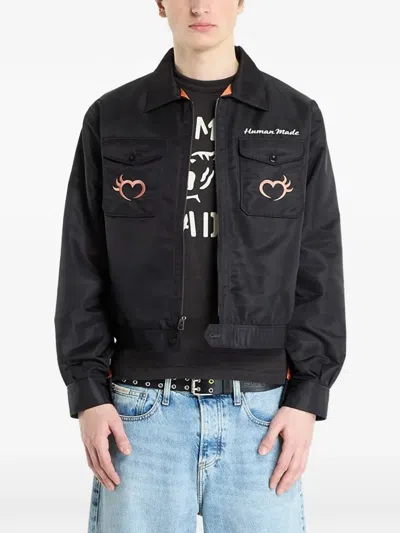 Human Made Souvenir Embroidered Jacket In Black