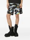 Human Made Space-print Shorts In Black