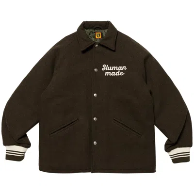 Pre-owned Human Made Stadium Jacket 'olive Drab' In Green