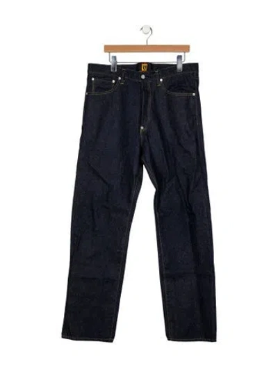 Pre-owned Human Made Straight-leg Jeans In Blue