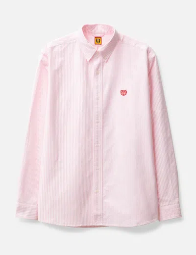 Human Made Stripe Oxford Bd Shirt In Pink