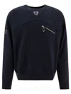 Human Made Sweatshirt With Functional Zipper Pocket In Blue