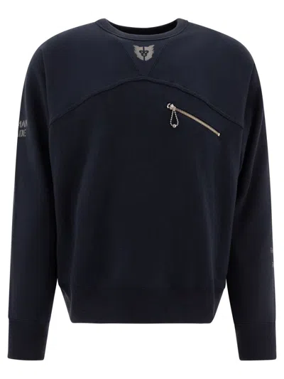 HUMAN MADE HUMAN MADE SWEATSHIRT WITH ZIPPER DETAIL