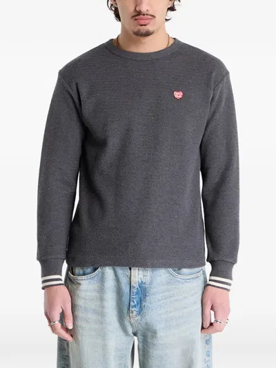 Human Made Textured Sweatshirt In Gray