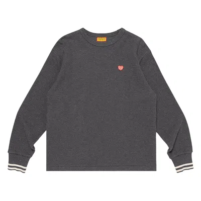 Pre-owned Human Made Thermal Long-sleeve T-shirt 'charcoal' | Grey | Men's Size S In Gray