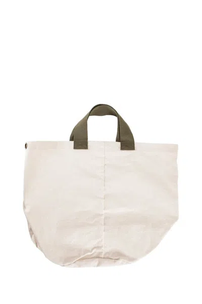 Human Made Tote Bags In White