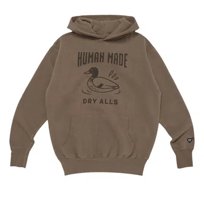Pre-owned Human Made Tsuriami Hoodie 'brown' | Men's Size L