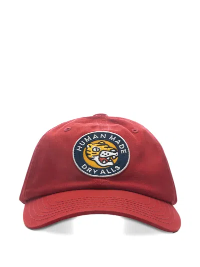 Human Made Twill Panel Cap In Red