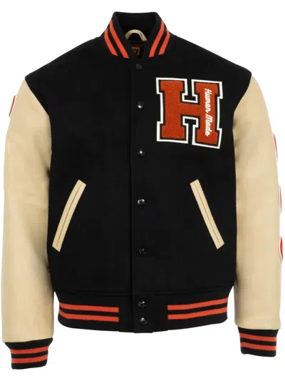 Human Made Varsity Bomber Jacket In Black