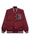 Human Made Varsity Logo Bomber Jacket In Brown