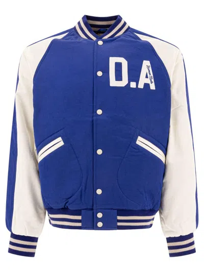 Human Made Vintage Style Bomber Jacket In Blue