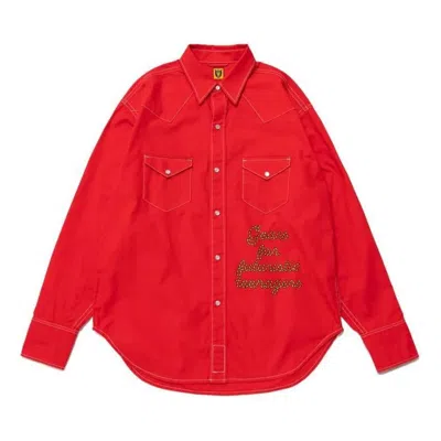 Human Made Western Shirt 'red'