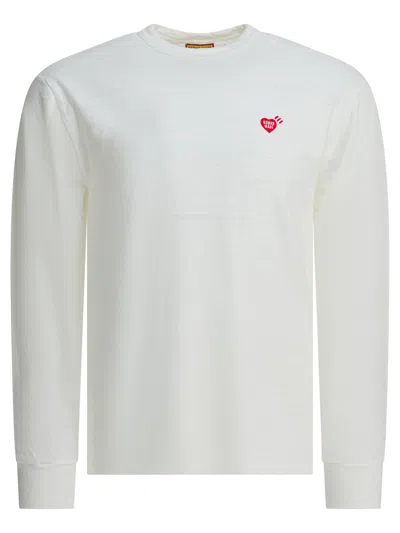 HUMAN MADE HUMAN MADE  WHITE COTTON T-SHIRT