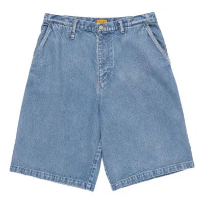 Human Made Wide Denim Shorts 'indigo' In Blue