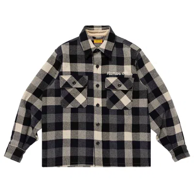 Pre-owned Human Made Wool Check Shirt Jacket 'black' | Men's Size S