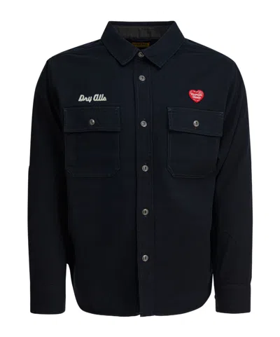 Human Made Work Overshirt Jacket In Blue