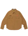 Human Made Work Shirt In Brown