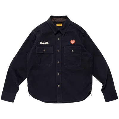 Pre-owned Human Made Work Shirt 'navy' | Blue | Men's Size M