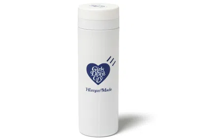 Pre-owned Human Made X Girls Don't Cry Gdc Day Thermo Stainless Bottle (500ml) In White