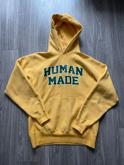 Pre-owned Human Made X Humor Human Made Hoodie - Size L In Yellow
