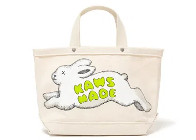 Pre-owned Human Made X Kaws Small Tote Bag In White