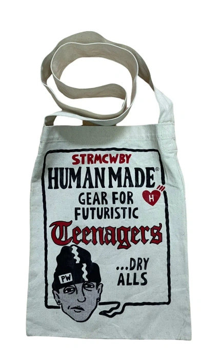 Pre-owned Human Made X Nigo Human Made Sling Tote Bag In Off White