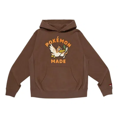 Human Made X Pokemon Made Farfetchd Heavyweight Hoodie 'brown'