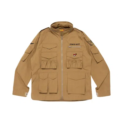 Pre-owned Human Made X Pokémon Made Utility Jacket 'beige' | Tan | Men's Size S In Brown