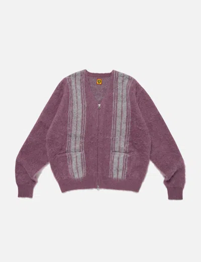 Human Made Kids' Zip-up Cardigan In Purple