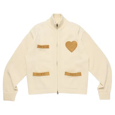 Pre-owned Human Made Zip Up Knit Cardigan 'white' | Men's Size M