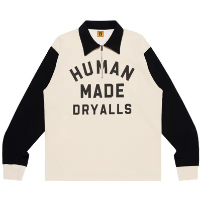 Pre-owned Human Made Zip-up Long-sleeve T-shirt 'black'