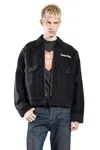Human Made Zip-up Work Jacket In Black