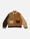 Human Made Zip-up Work Jacket In Brown