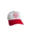 Human Secret Society Women's White / Red Human Red White Hat.