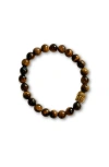 Humanist Beauty Buddha Crystal Beaded Bracelet In Brown