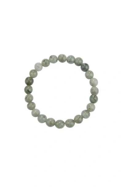 Humanist Beauty Crystal Healing Beaded Bracelet In Gray