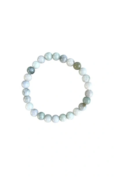 Humanist Beauty Crystal Healing Beaded Bracelet In Jade