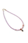 Humanist Beauty Evil Eye Charm Necklace In Multi