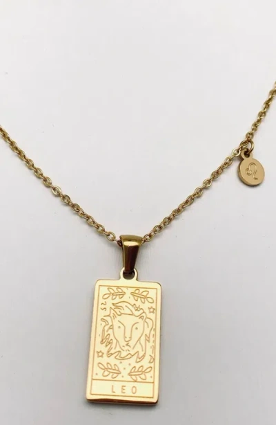 Humanist Beauty Zodiac Constellation Pendant Necklace In Gray